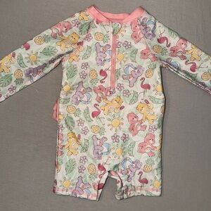 12 Month baby girls Care bear swim suit (please read)